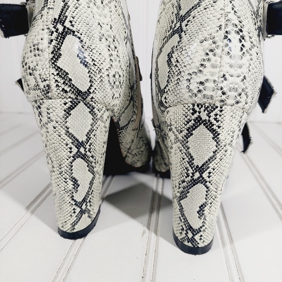 NEW Boutique Pointed Toe Leopard-print Zipper Buckle High Heel Soft Boots C378 - Picture 6 of 16